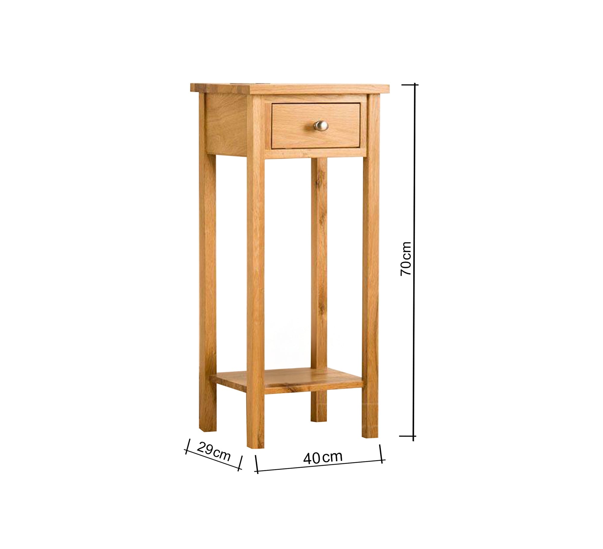 Slim wooden side table with drawer - Vitrine Furniture - Furniture