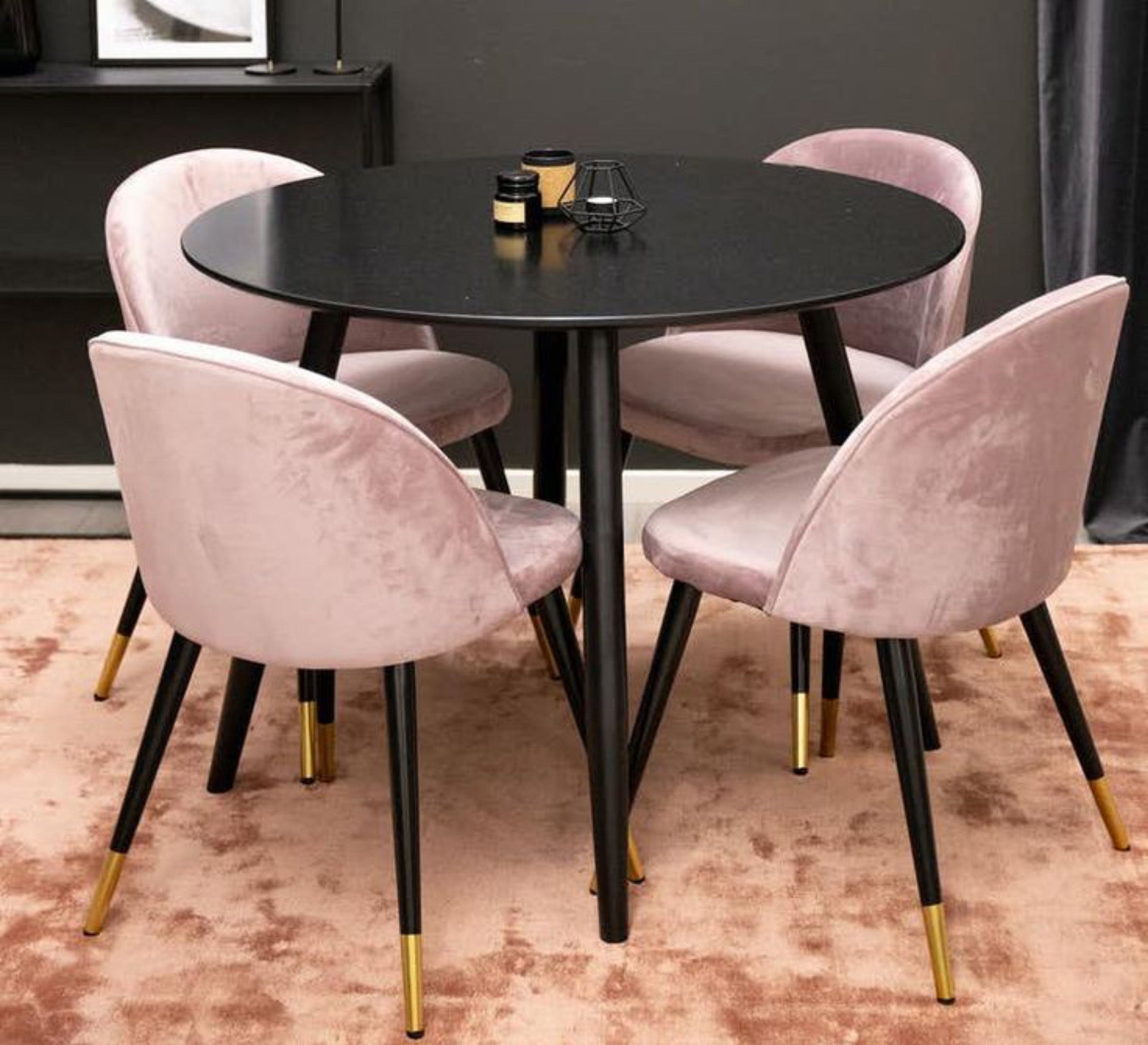 Small black dining table - Vitrine Furniture - Furniture