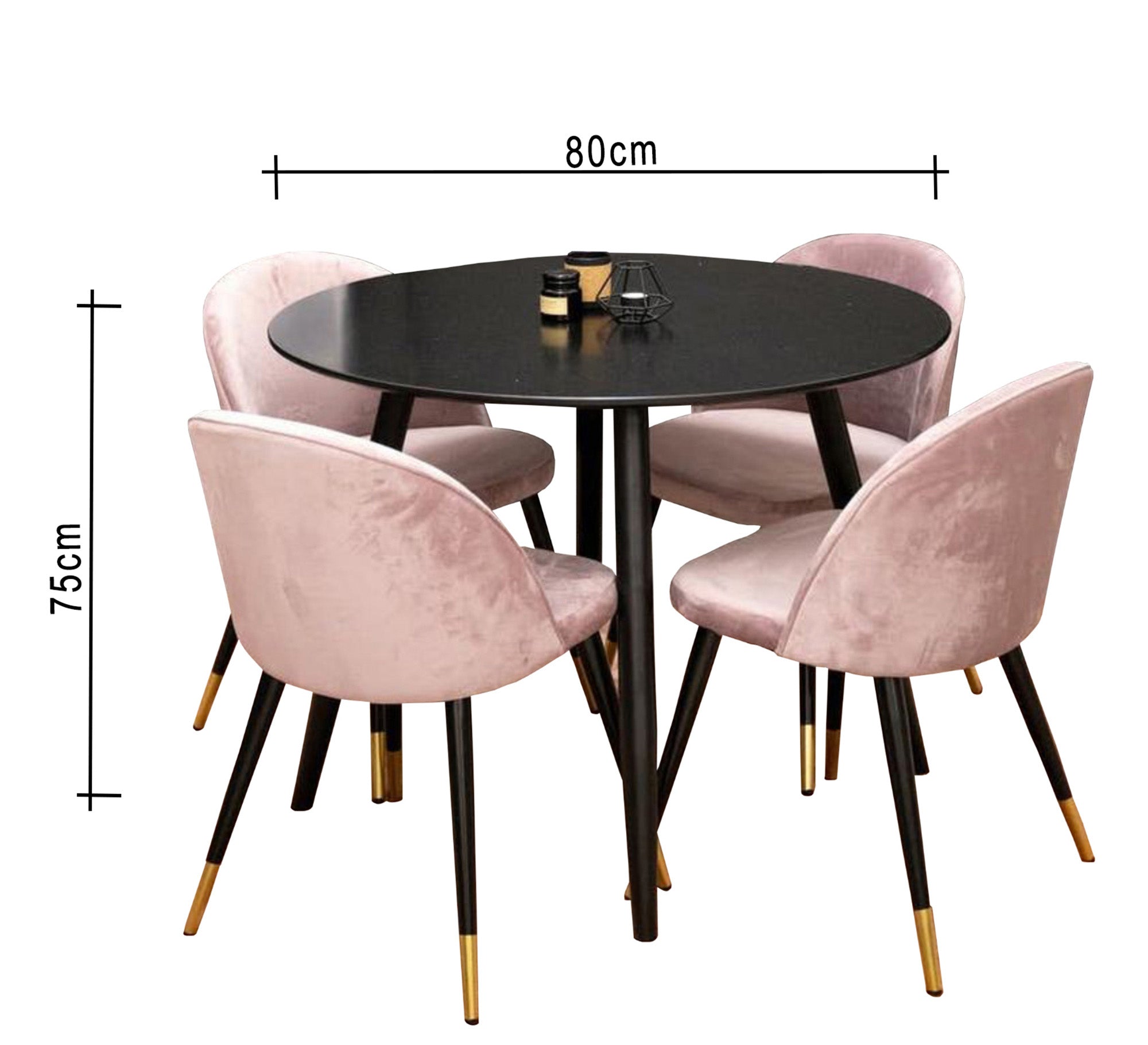 Small black dining table - Vitrine Furniture - Furniture
