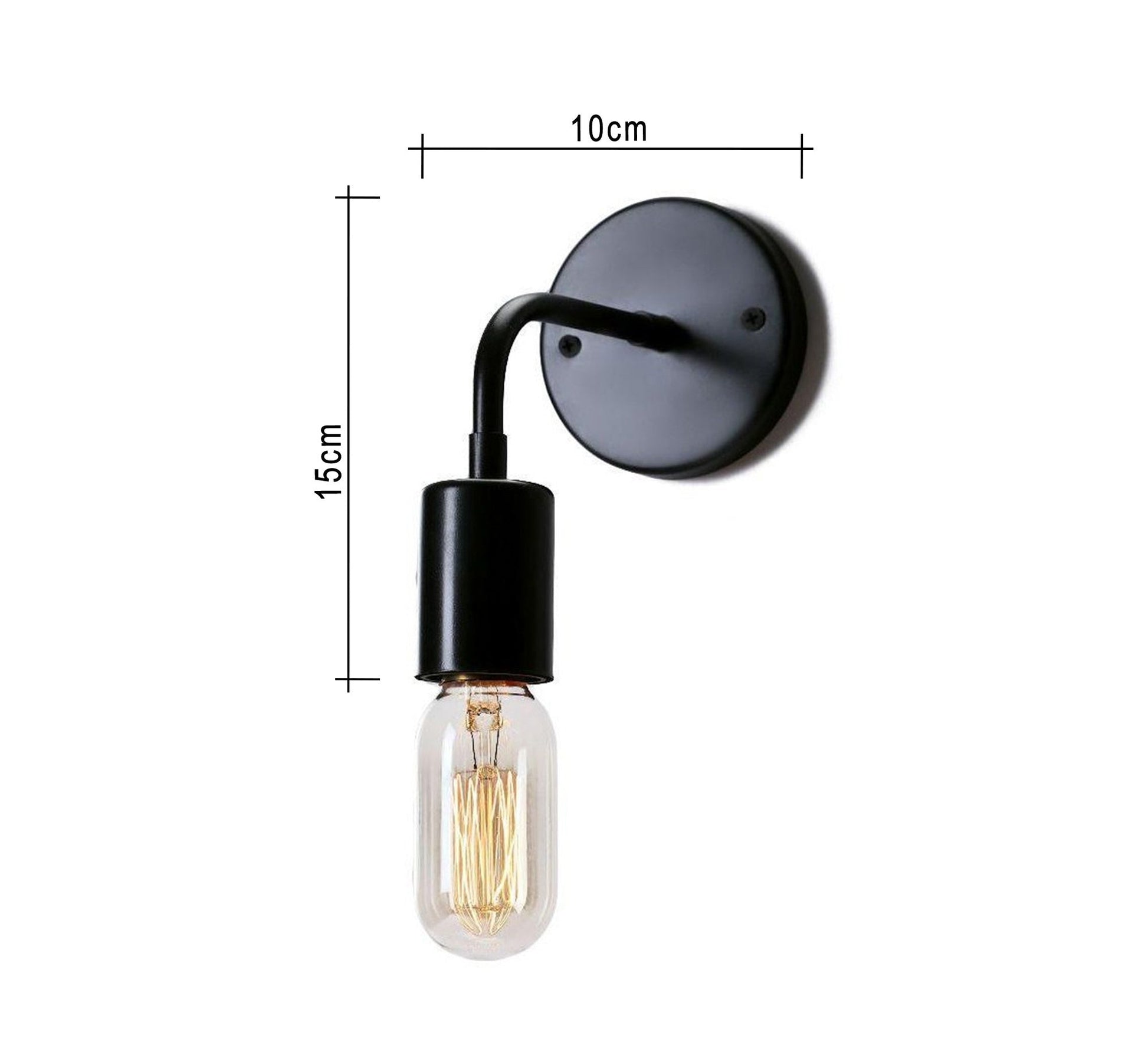 Small black Wall Sconce - Vitrine Furniture - Lighting