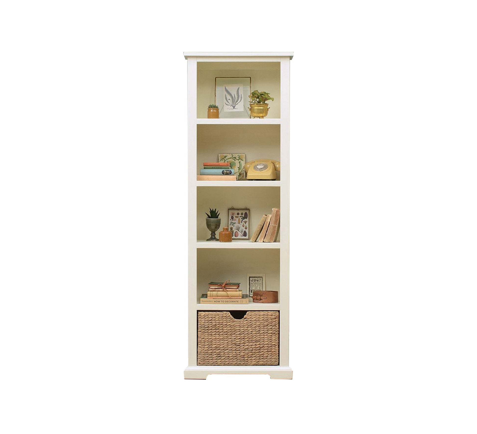 Small bookcase with bottom storage basket - Vitrine Furniture - Furniture