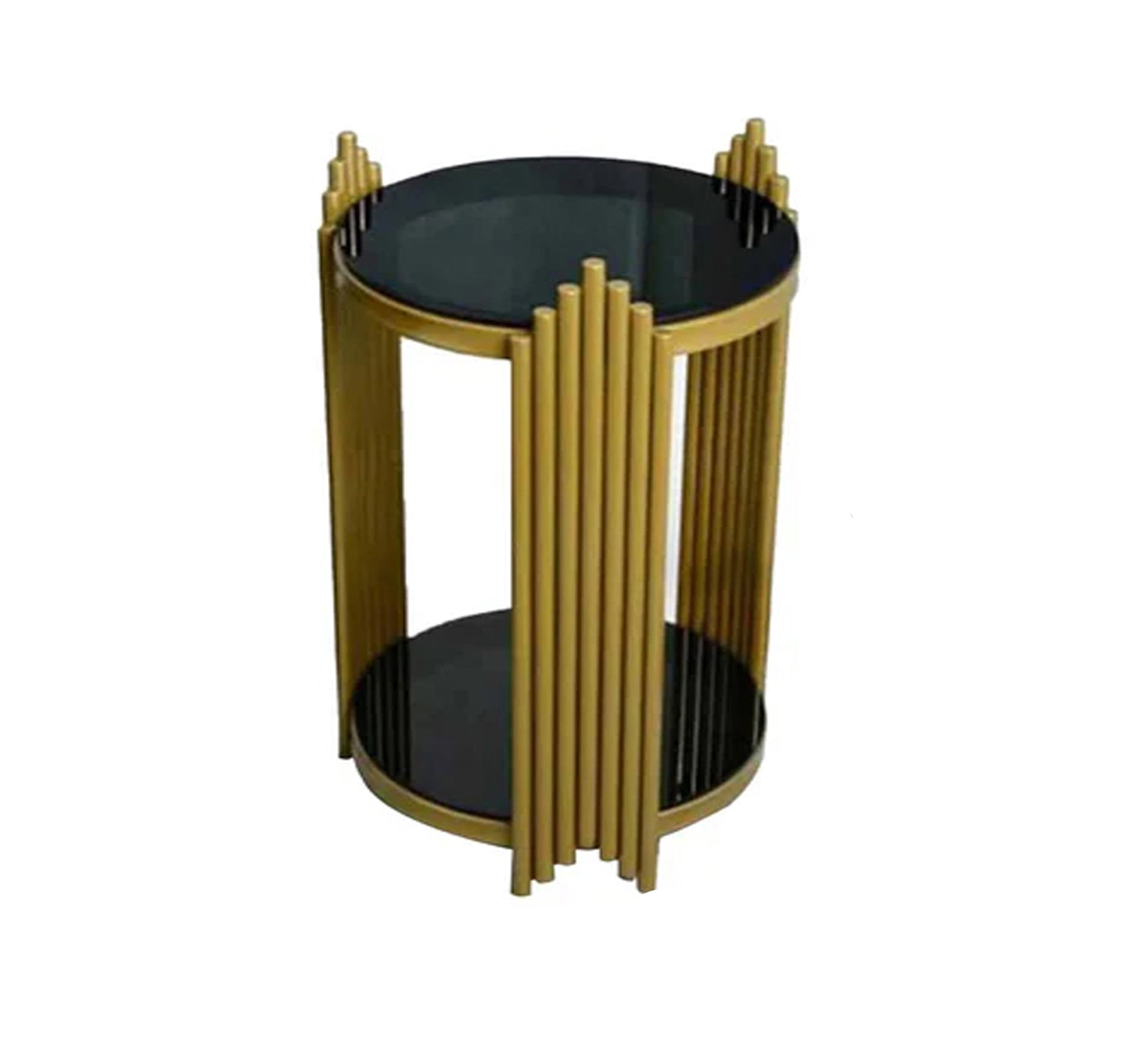 Small coffee table in black and gold - Vitrine Furniture - Furniture