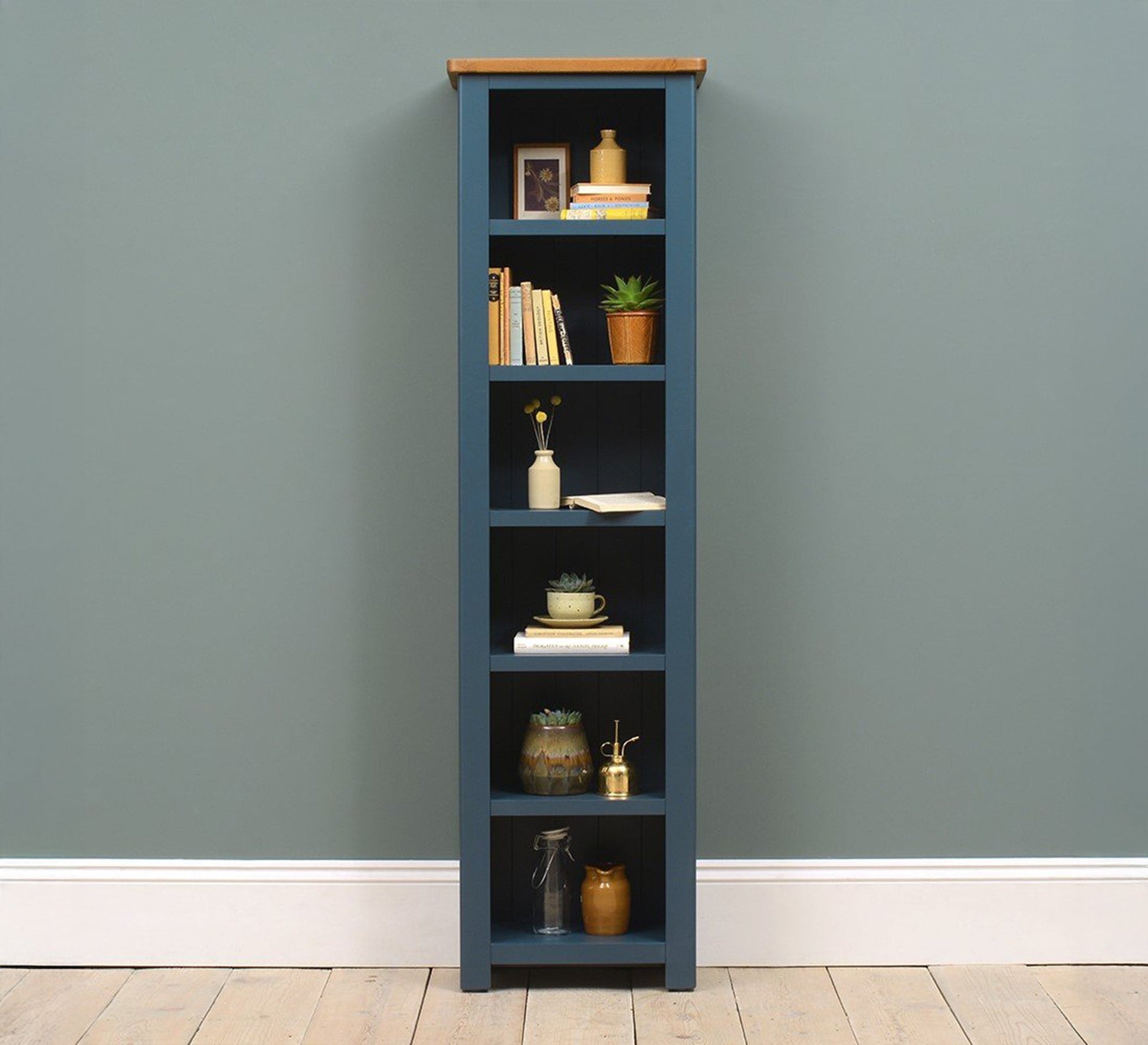Small dark blue bookcase - Vitrine Furniture - Furniture