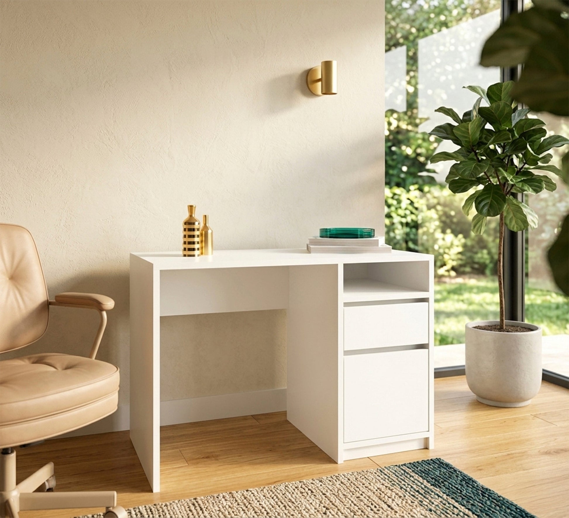 Small desk with door and drawer - Vitrine Furniture - Desks