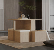Small dining table with four benches - Vitrine Furniture - Dining Room Sets