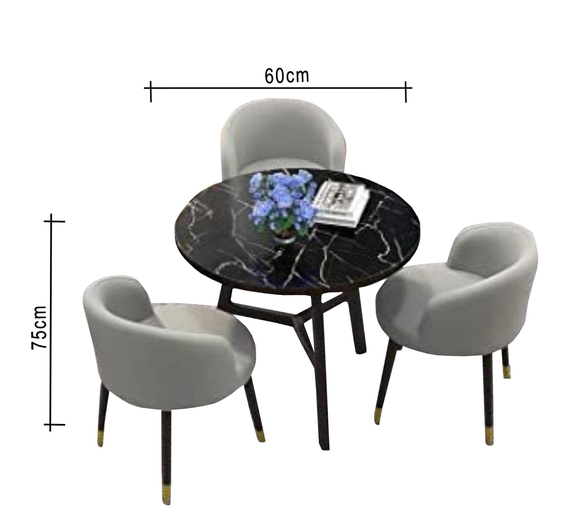 Small dining table with three chairs - Vitrine Furniture - Furniture