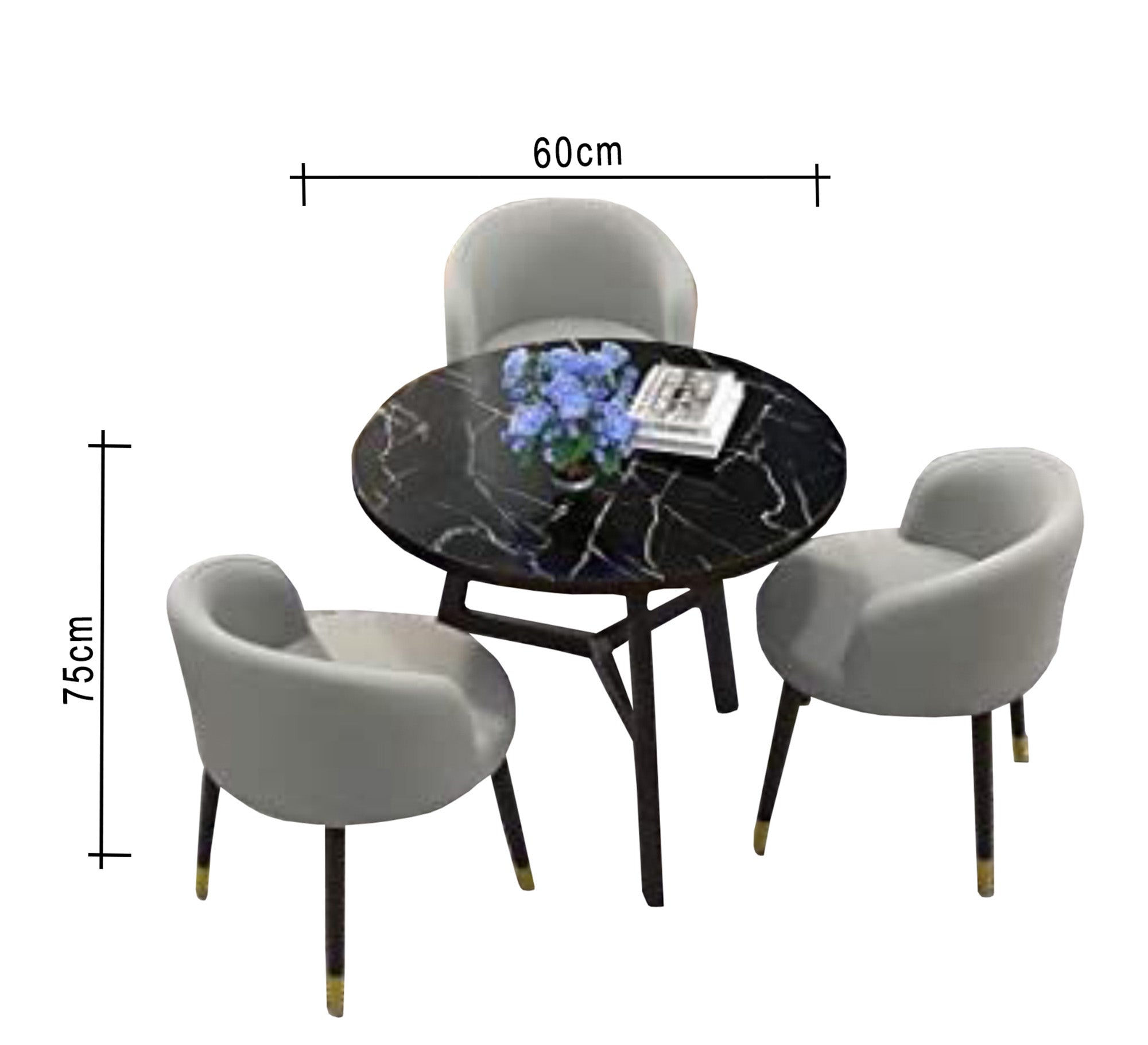 Small dining table with three chairs - Vitrine Furniture - Furniture