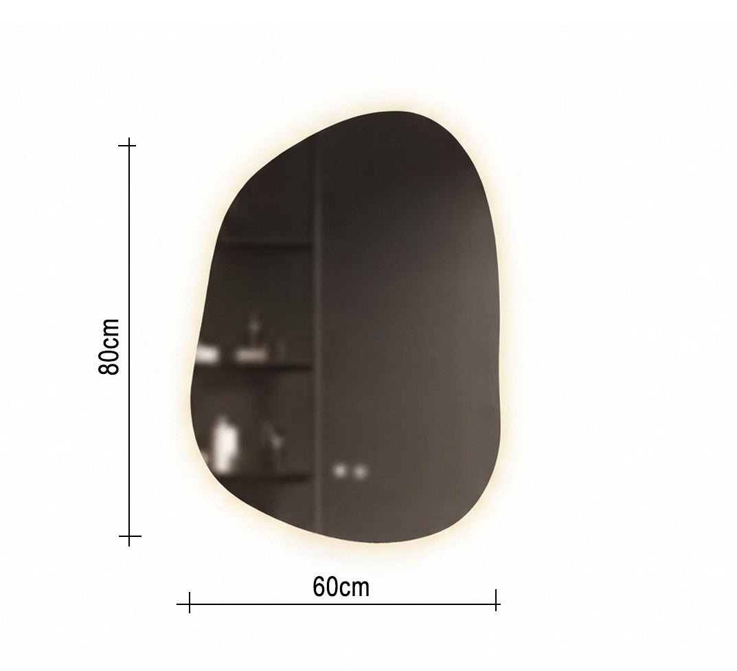 Small Pebble Mirror with Backlight - Vitrine Furniture - Mirrors