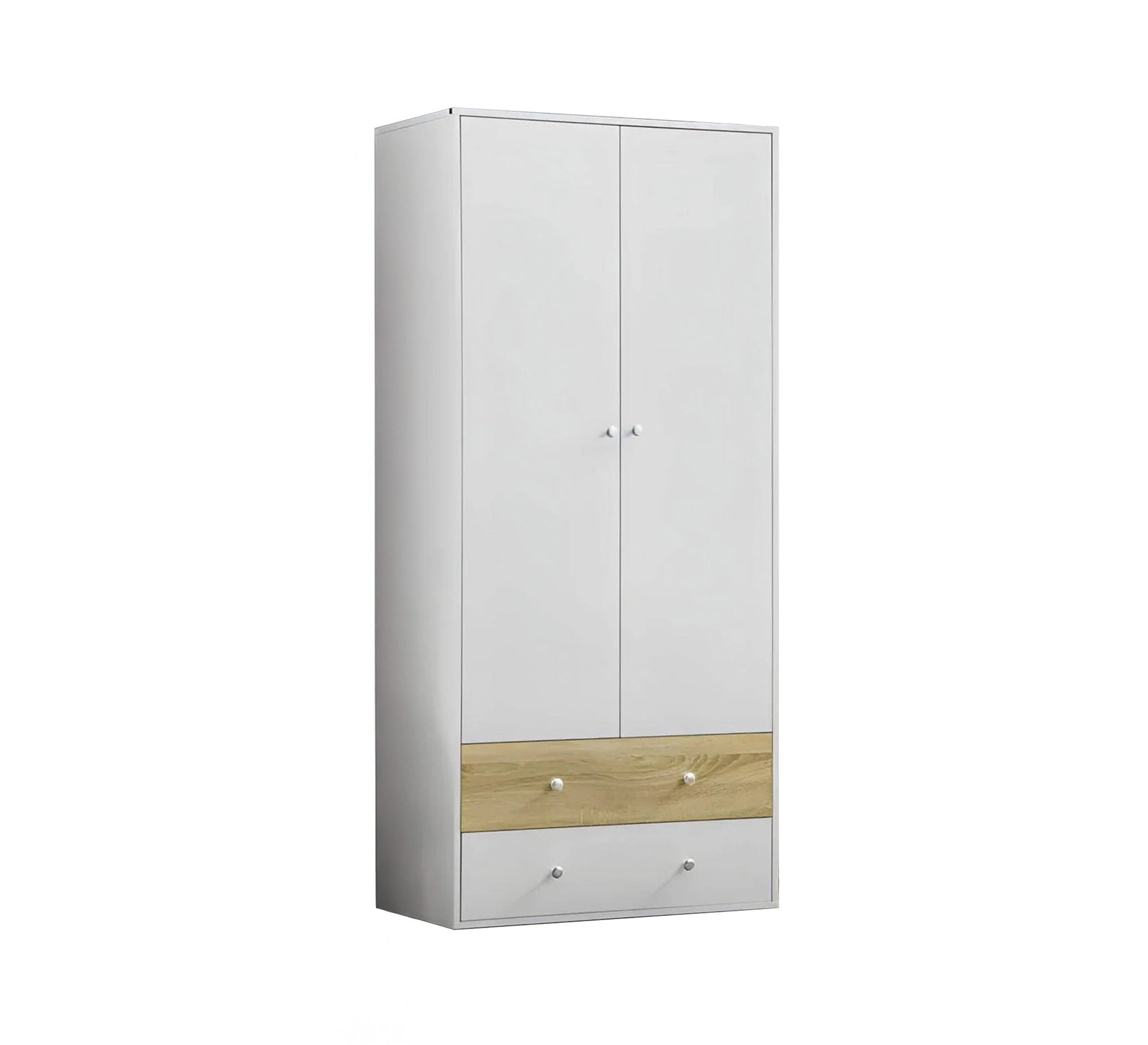 Small white and wooden wardrobe - Vitrine Furniture - Furniture