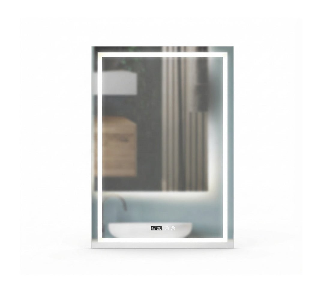 Smart Rectangular LED Mirror with Anti-Fog Design - Vitrine Furniture - Mirrors