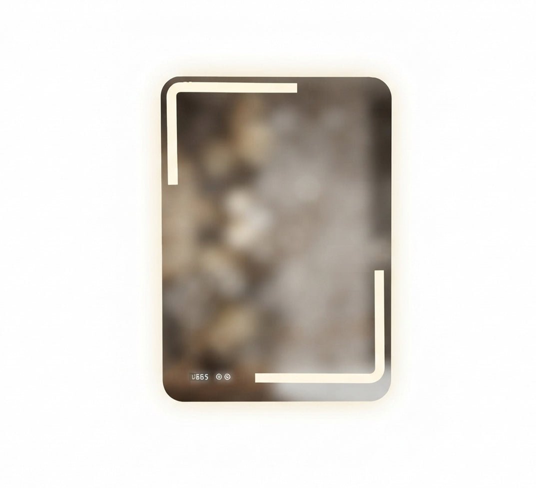 Smart Square LED Mirror with Rounded Corners - Vitrine Furniture - Mirrors