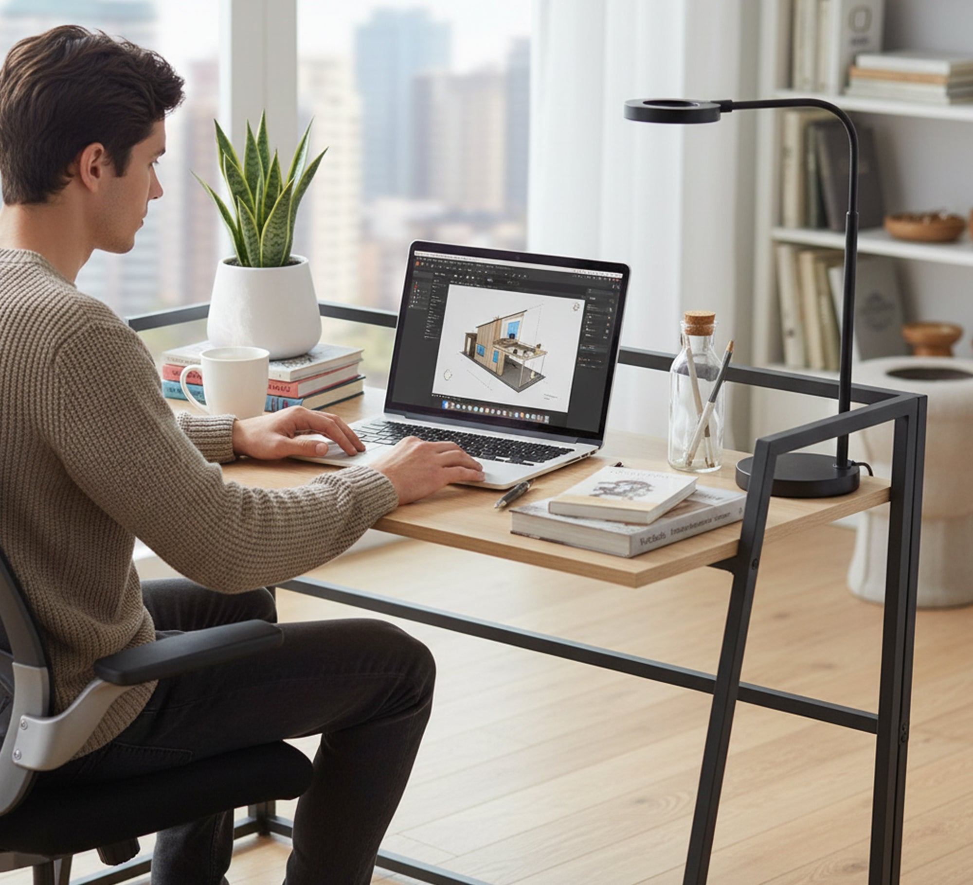Smartly designed foldable modern desk - Vitrine Furniture - Desks
