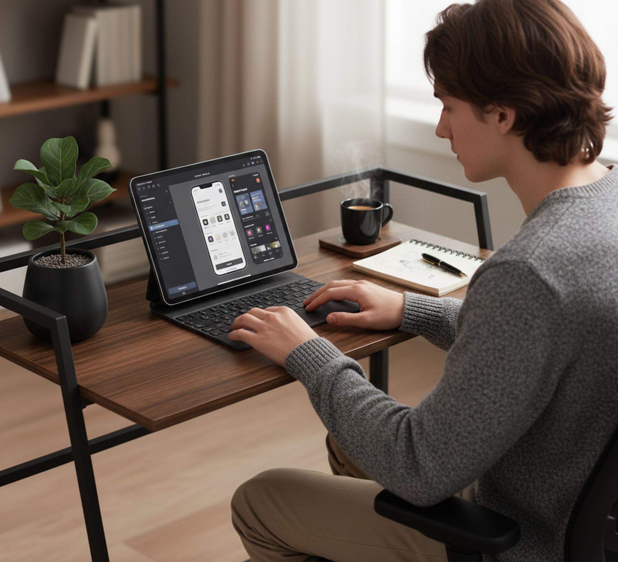 Smartly designed foldable modern desk - Vitrine Furniture - Desks