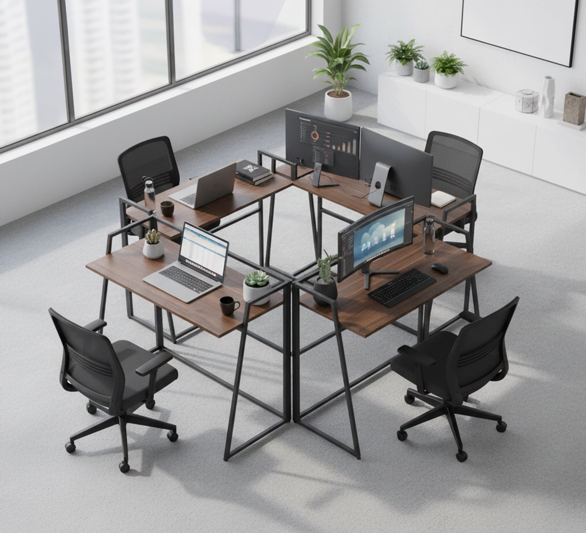 Smartly designed foldable modern desk - Vitrine Furniture - Desks