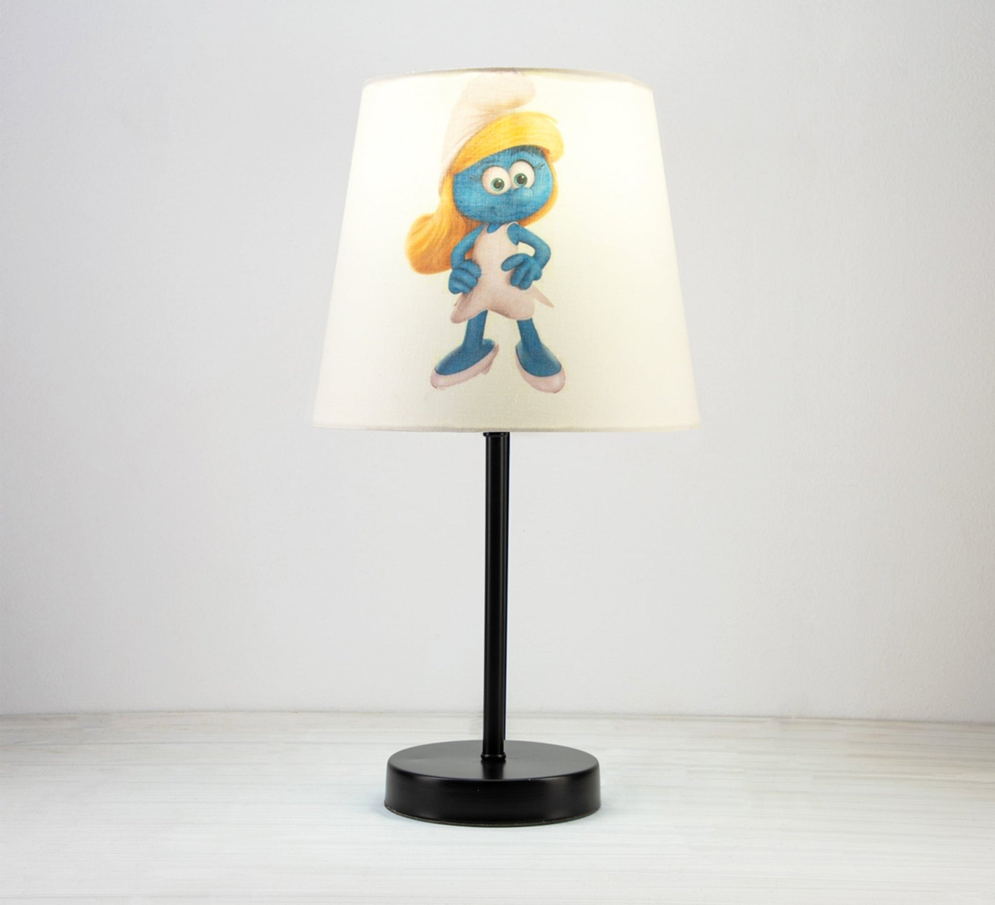 Smurfette Lamp: A fun, classic touch for kids' rooms with a black base. - Vitrine Furniture - Lighting