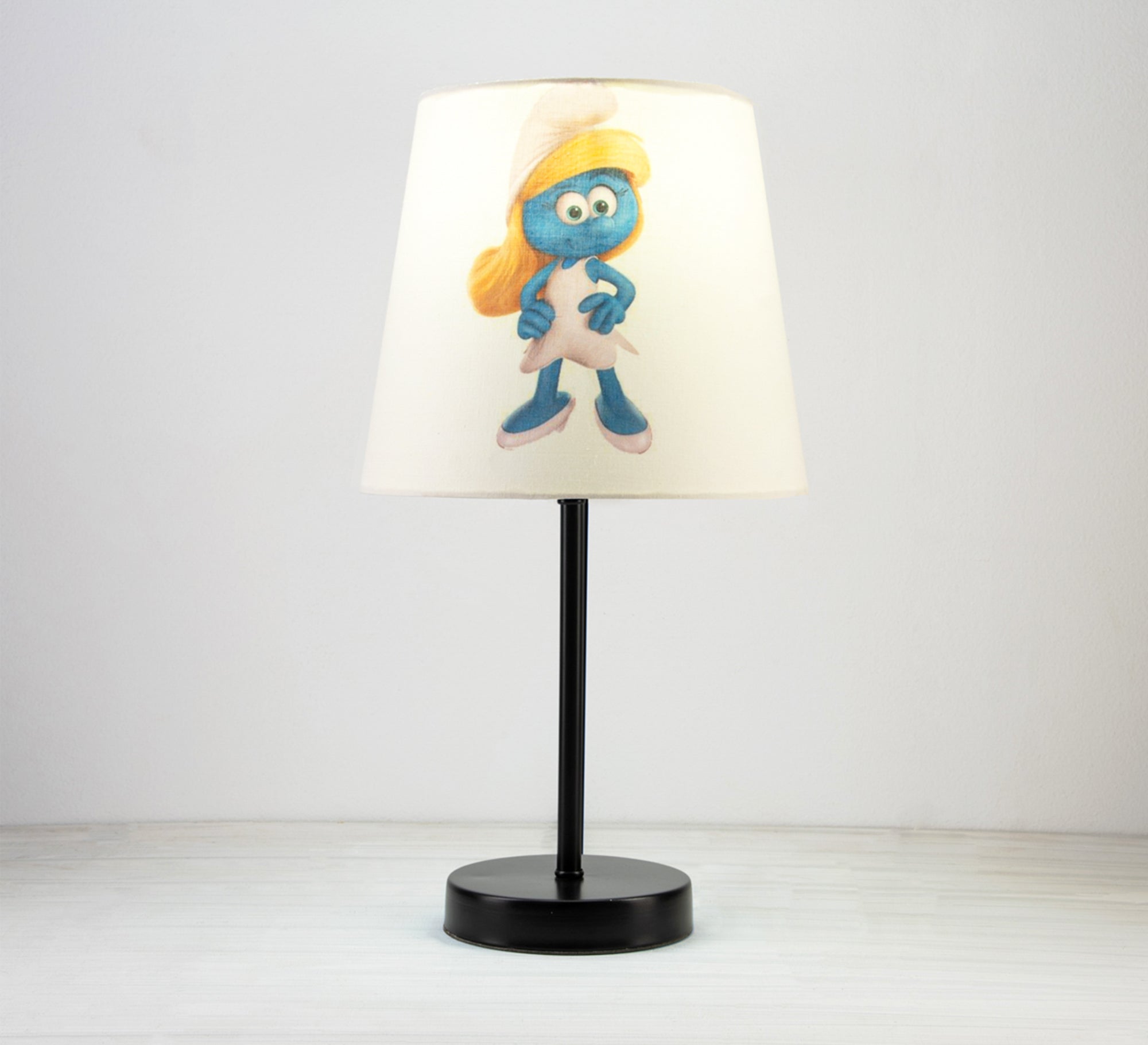 Smurfette Lamp: A fun, classic touch for kids' rooms with a black base. - Vitrine Furniture - Lighting