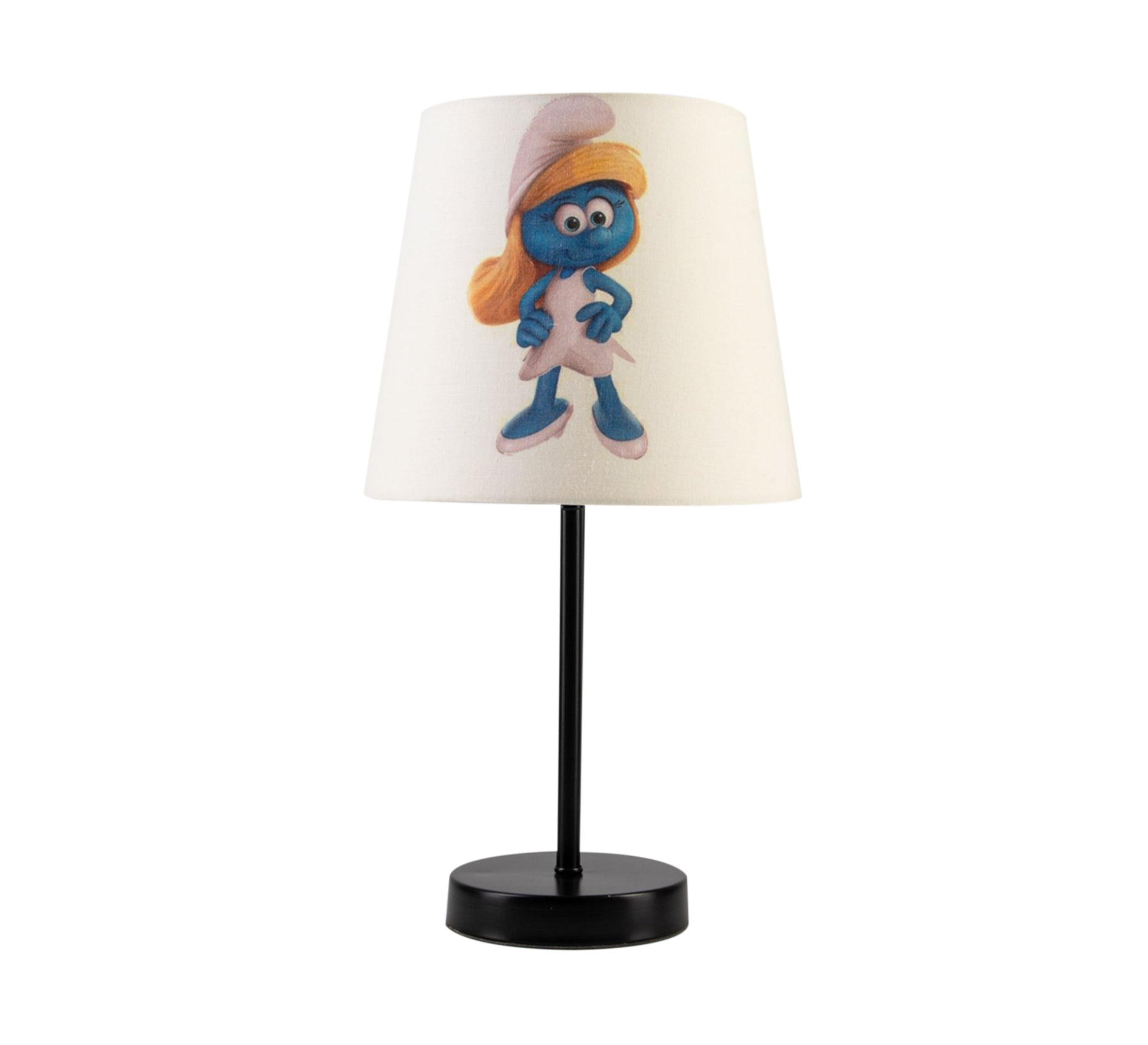 Smurfette Lamp: A fun, classic touch for kids' rooms with a black base. - Vitrine Furniture - Lighting