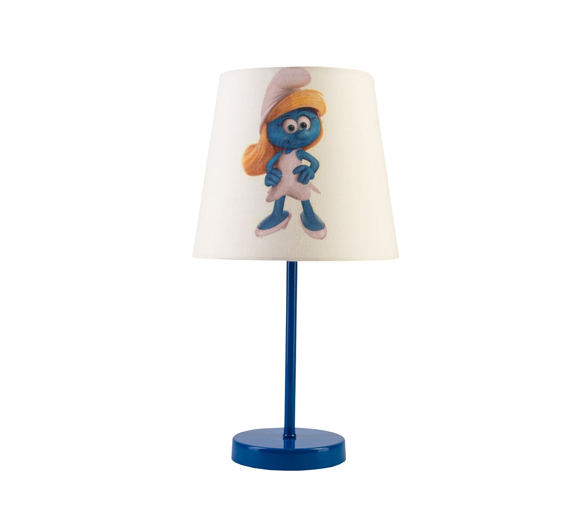 Smurfette Lamp: A fun, classic touch for kids' rooms with a blue base. - Vitrine Furniture - Lighting
