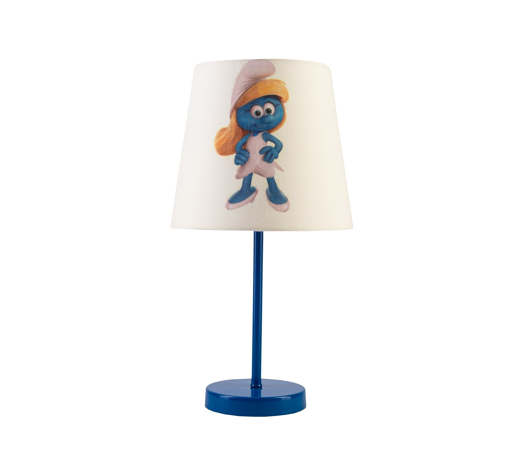 Smurfette Lamp: A fun, classic touch for kids' rooms with a blue base. - Vitrine Furniture - Lighting