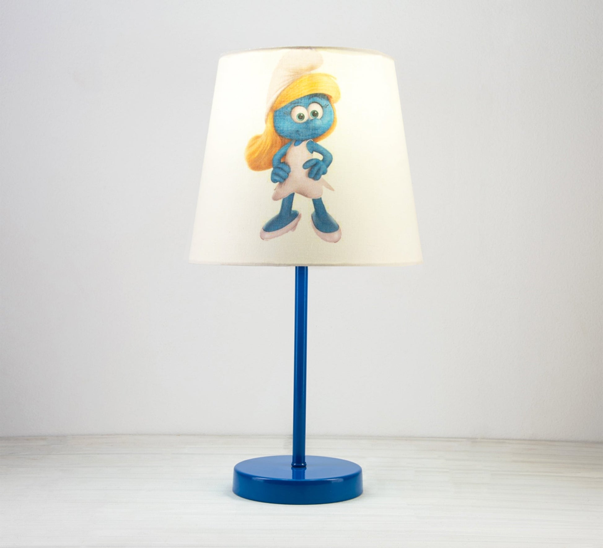Smurfette Lamp: A fun, classic touch for kids' rooms with a blue base. - Vitrine Furniture - Lighting