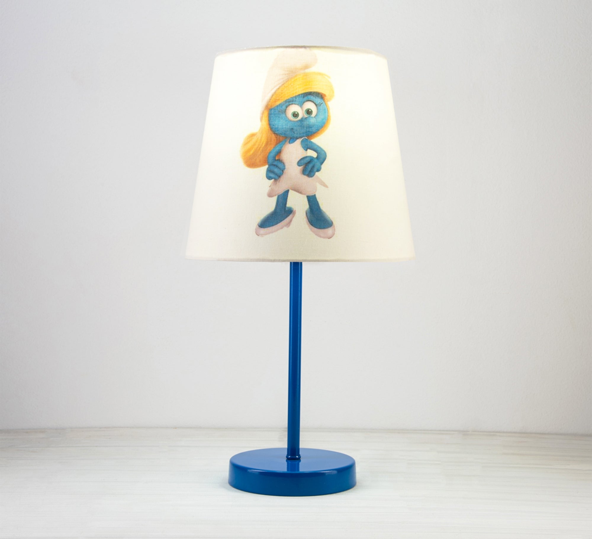 Smurfette Lamp: A fun, classic touch for kids' rooms with a blue base. - Vitrine Furniture - Lighting