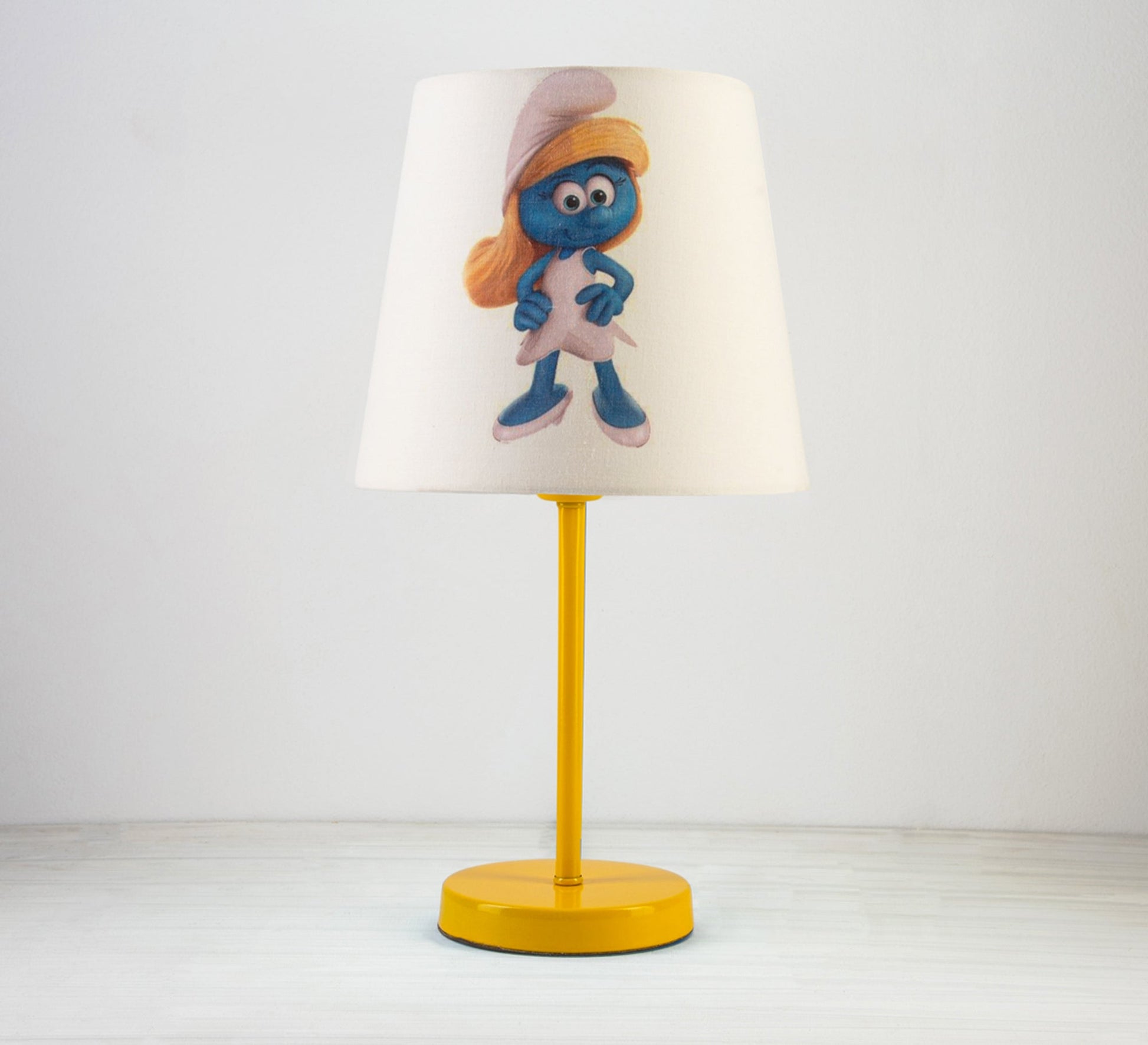 Smurfette Lamp: A fun, classic touch for kids' rooms with a gold base. - Vitrine Furniture - Lighting