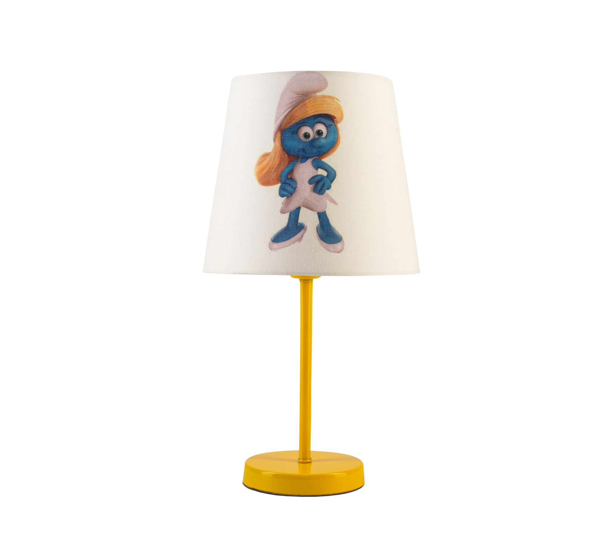 Smurfette Lamp: A fun, classic touch for kids' rooms with a gold base. - Vitrine Furniture - Lighting