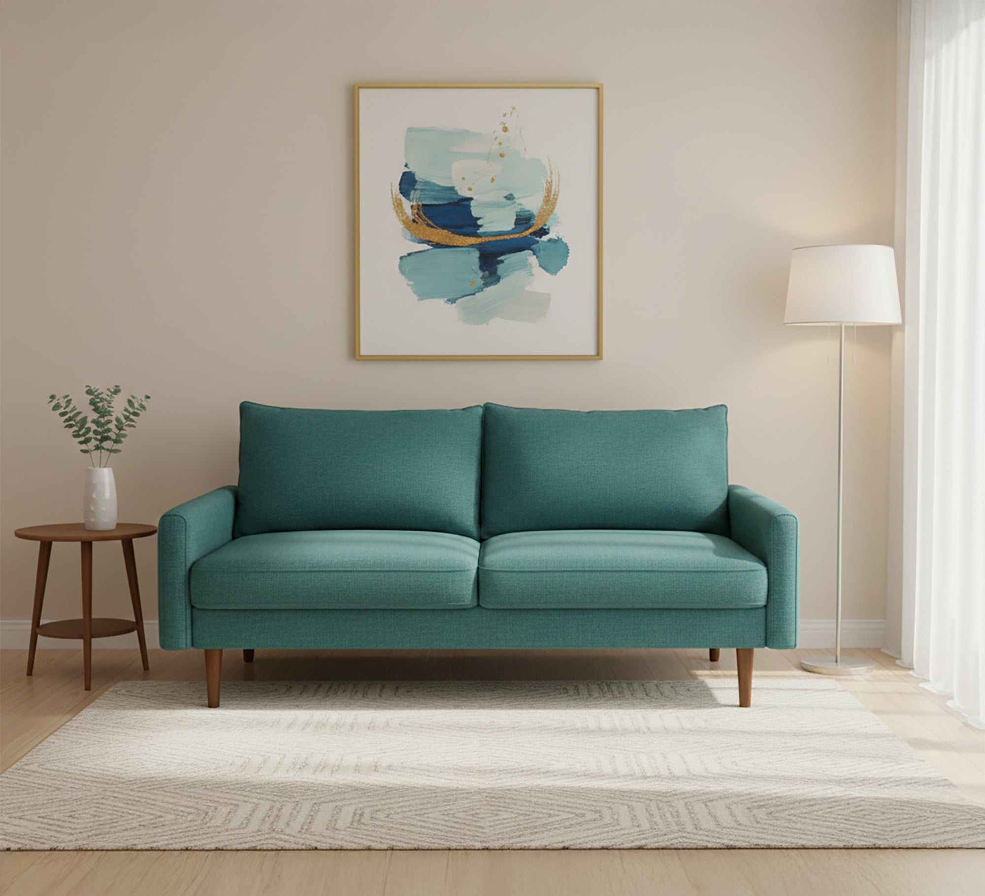 Sofa in green color - Vitrine Furniture - Living room Sofas