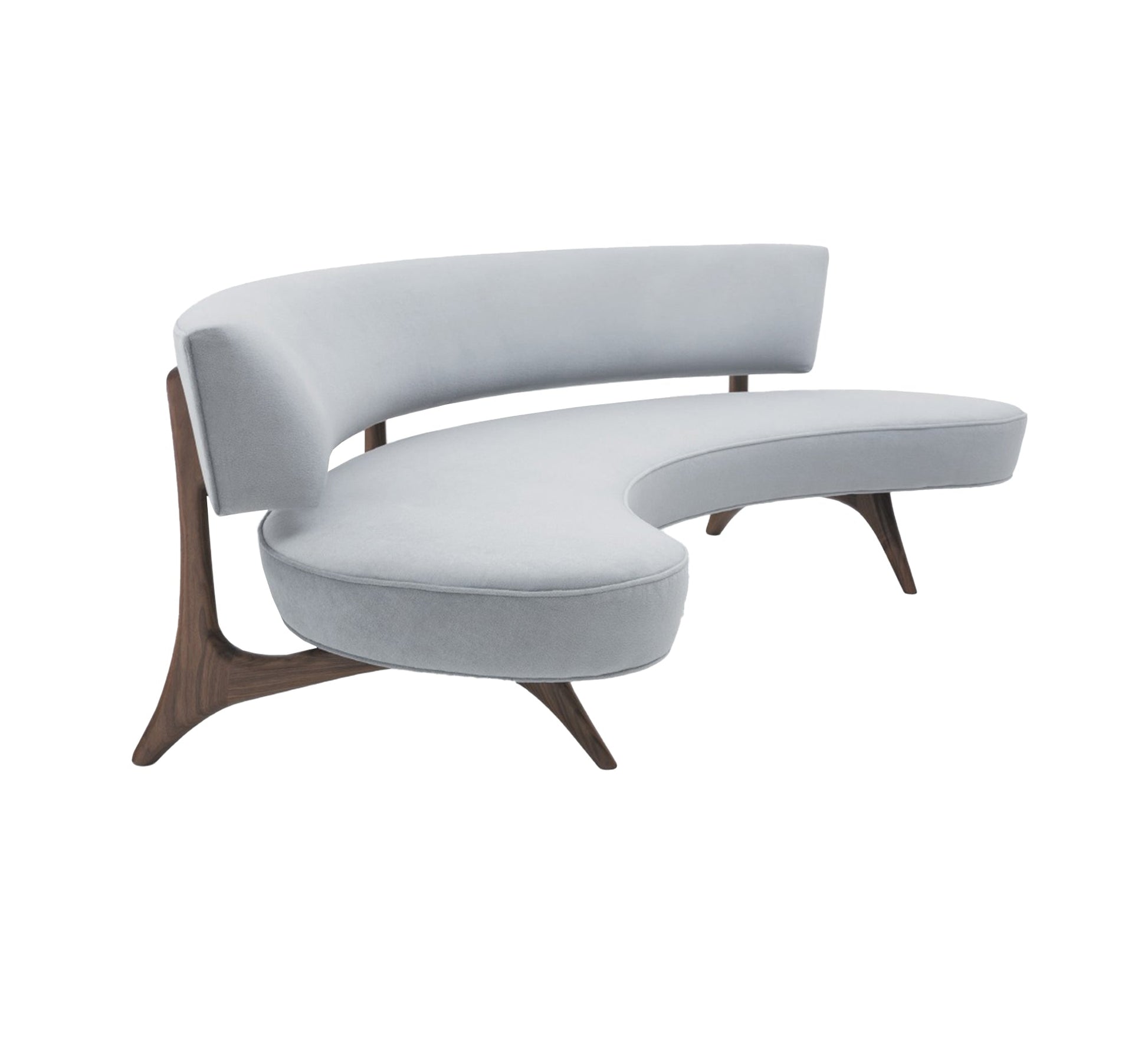 Sofa with a modern wood and upholstery combination - Vitrine Furniture - Furniture