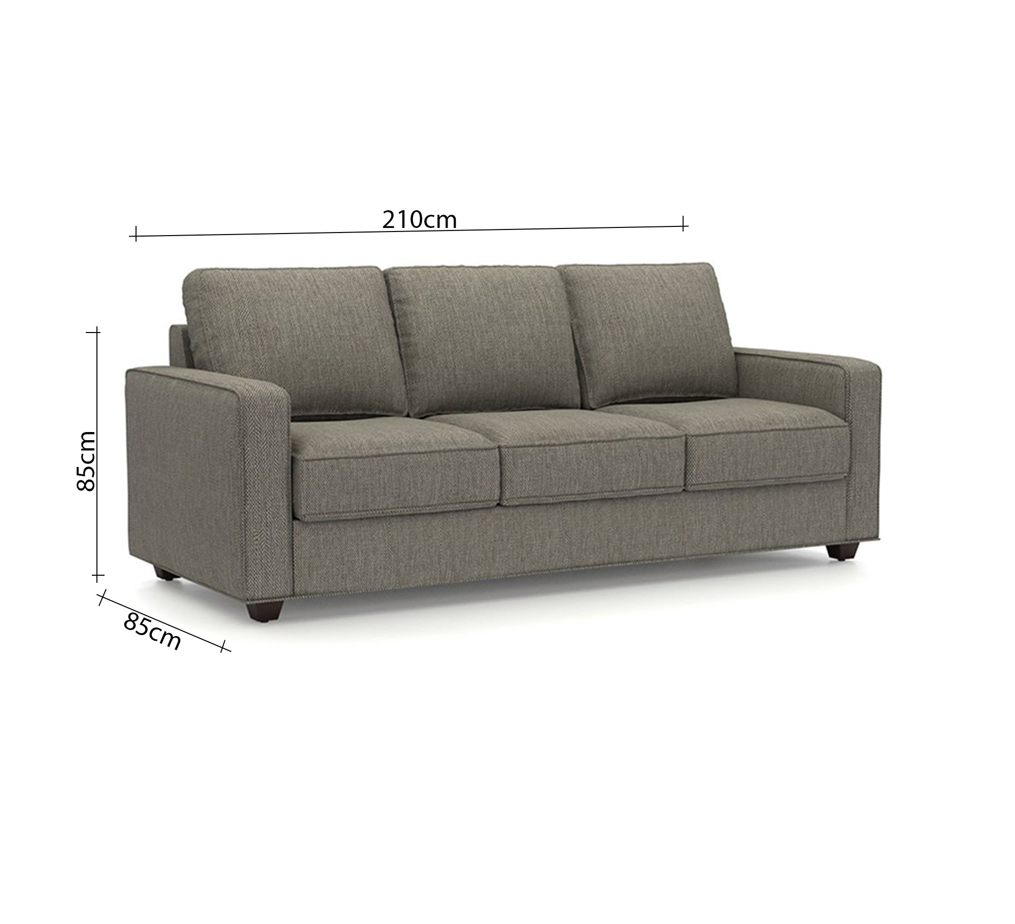 Sofa with three comfortable cushions - Vitrine Furniture - Furniture