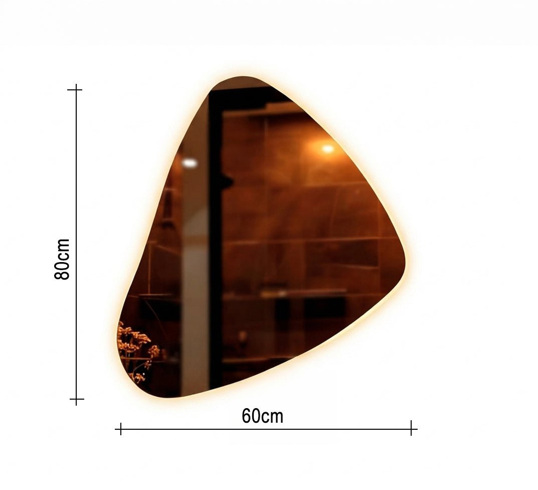 Soft Triangular Mirror with Backlight - Vitrine Furniture - Mirrors