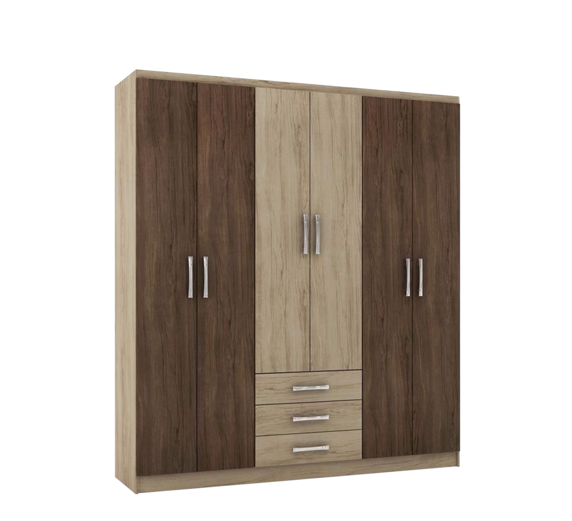 Spacious Beige & Brown Wardrobe Masterpiece - Vitrine Furniture - Furniture