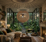 Spherical chandelier with an openwork design - Vitrine Furniture - Ceiling lights