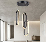 Spherical glass ceiling pendant with gold accents - Vitrine Furniture - Ceiling lights