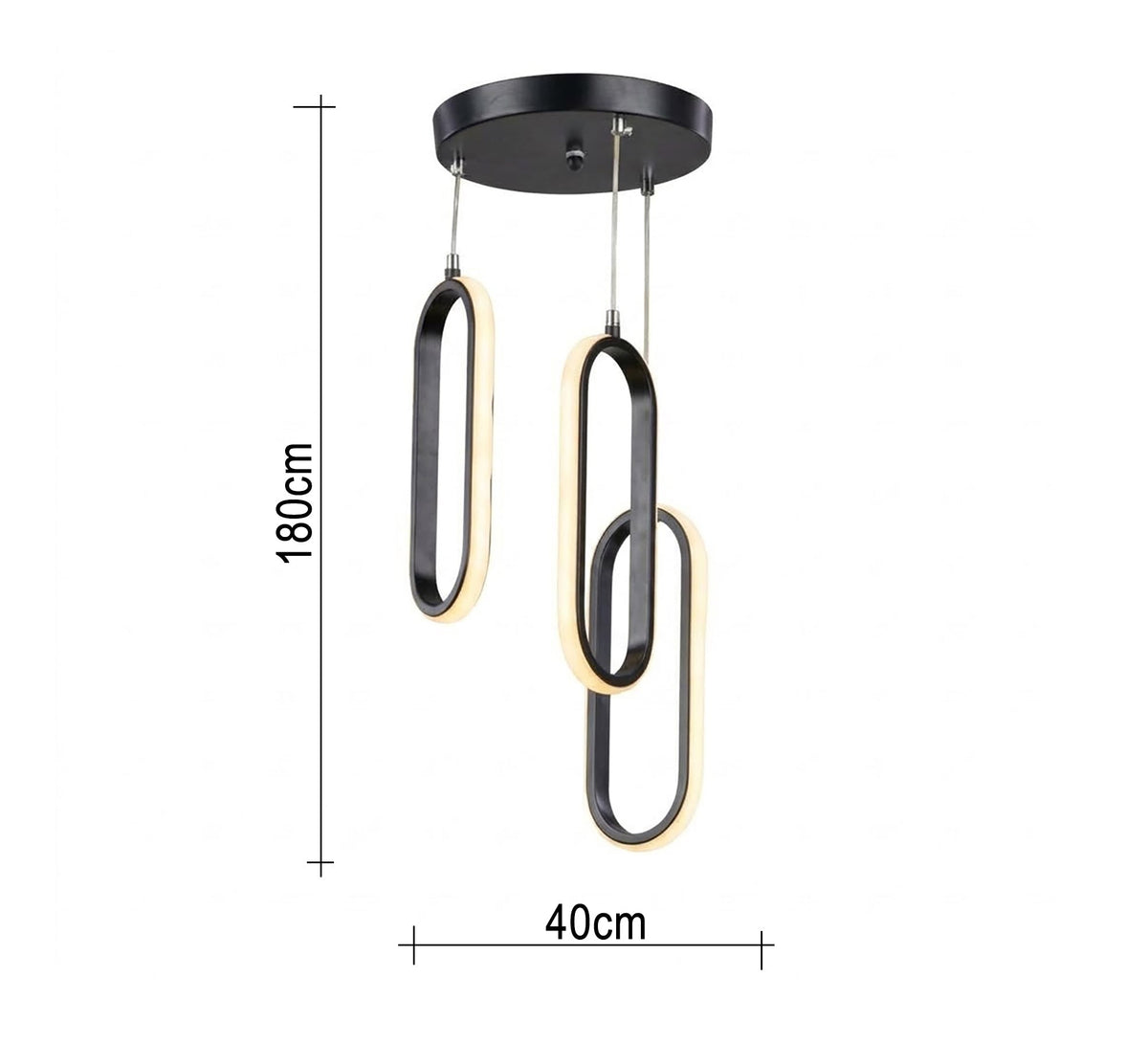 Spherical glass ceiling pendant with gold accents - Vitrine Furniture - Ceiling lights