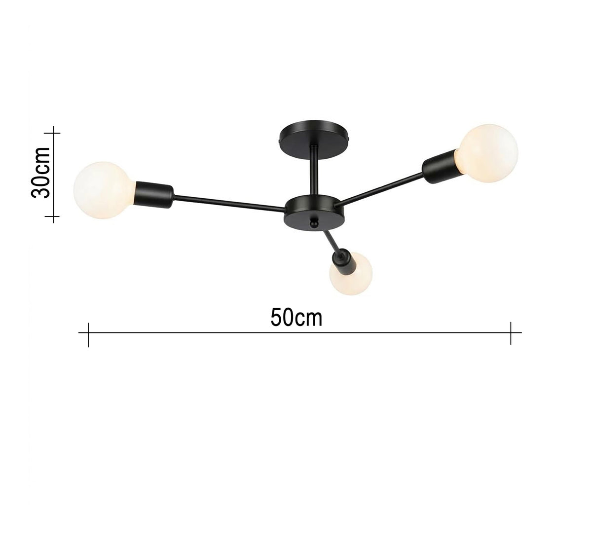 Spherical lighting elements arranged in a geometric pattern - Vitrine Furniture - Ceiling lights