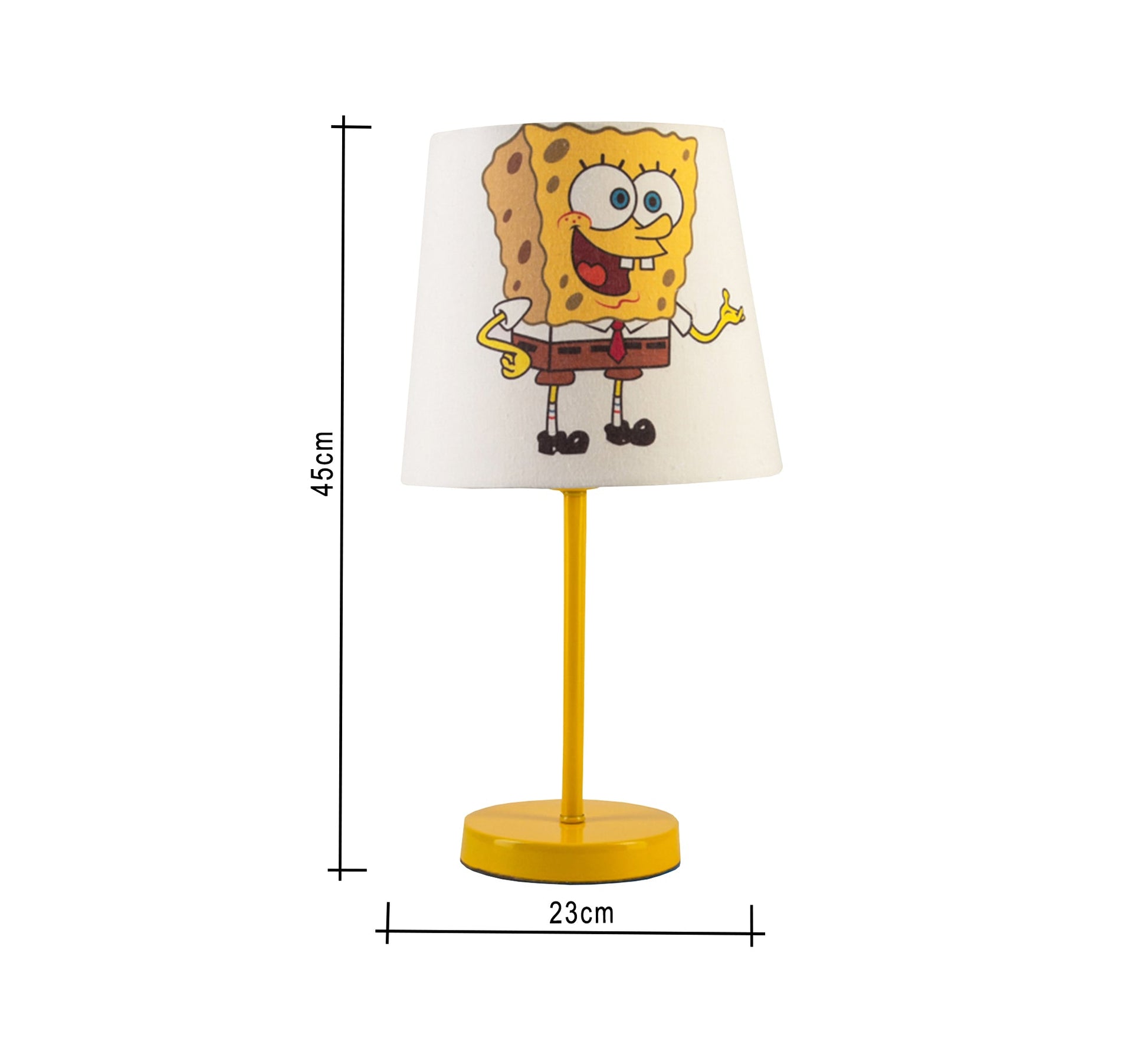 SpongeBob Lamp, Fun Light for Your Child's Room with Gold Base - Vitrine Furniture - Lighting