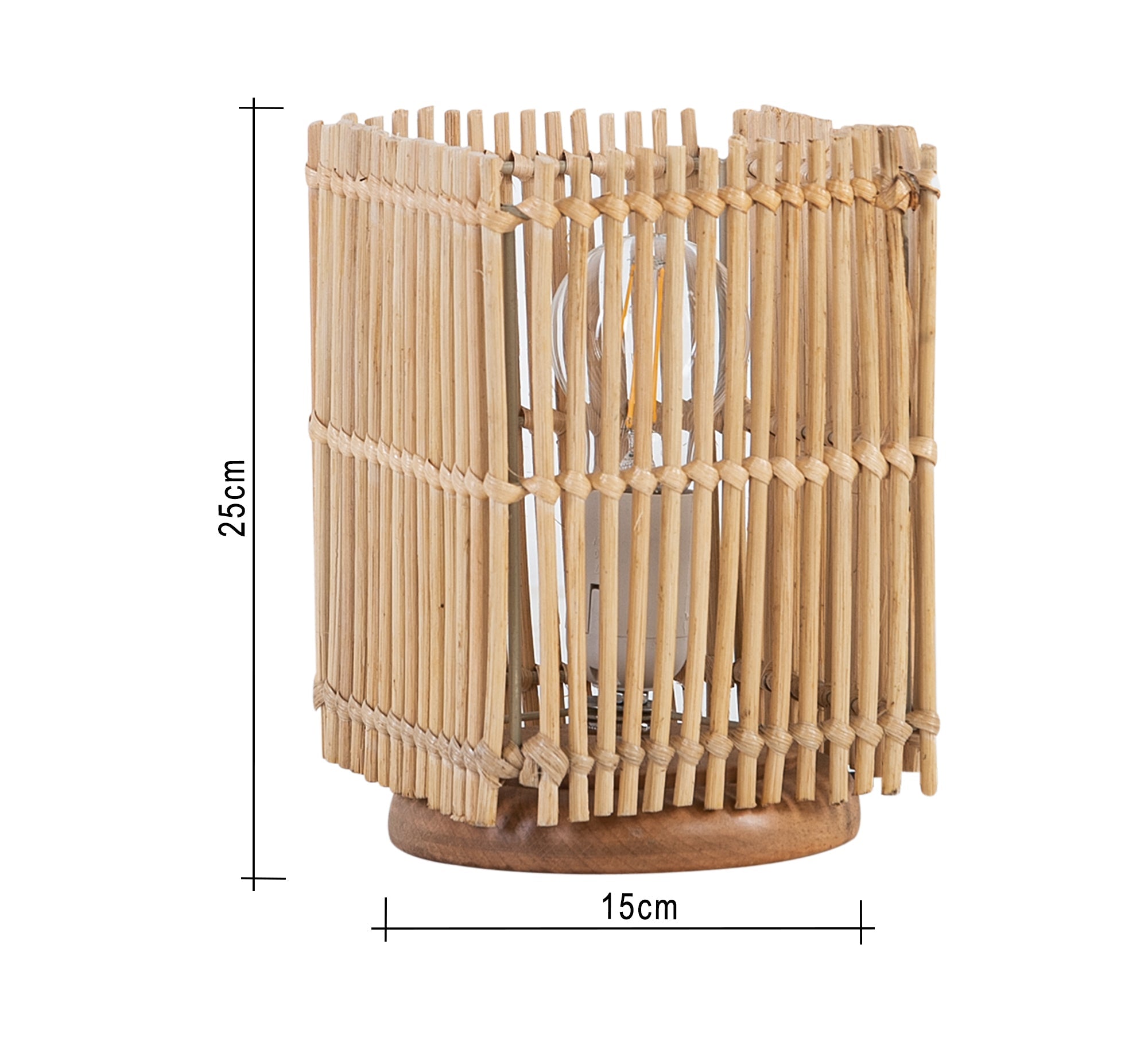 Square bamboo lampshade - Vitrine Furniture - Lighting