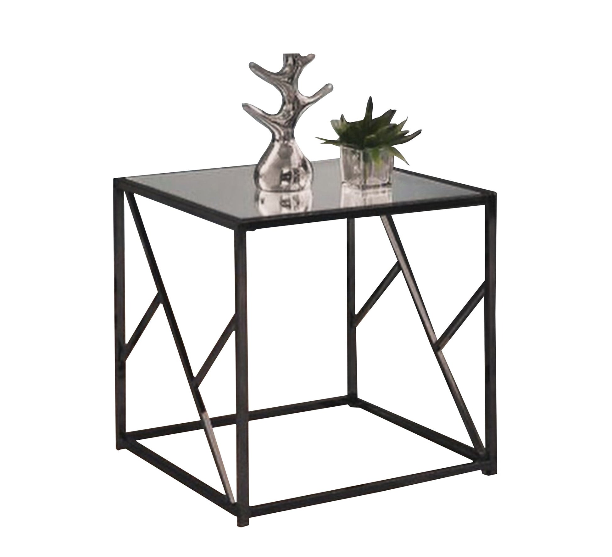 Square Metal side table - Vitrine Furniture - Furniture