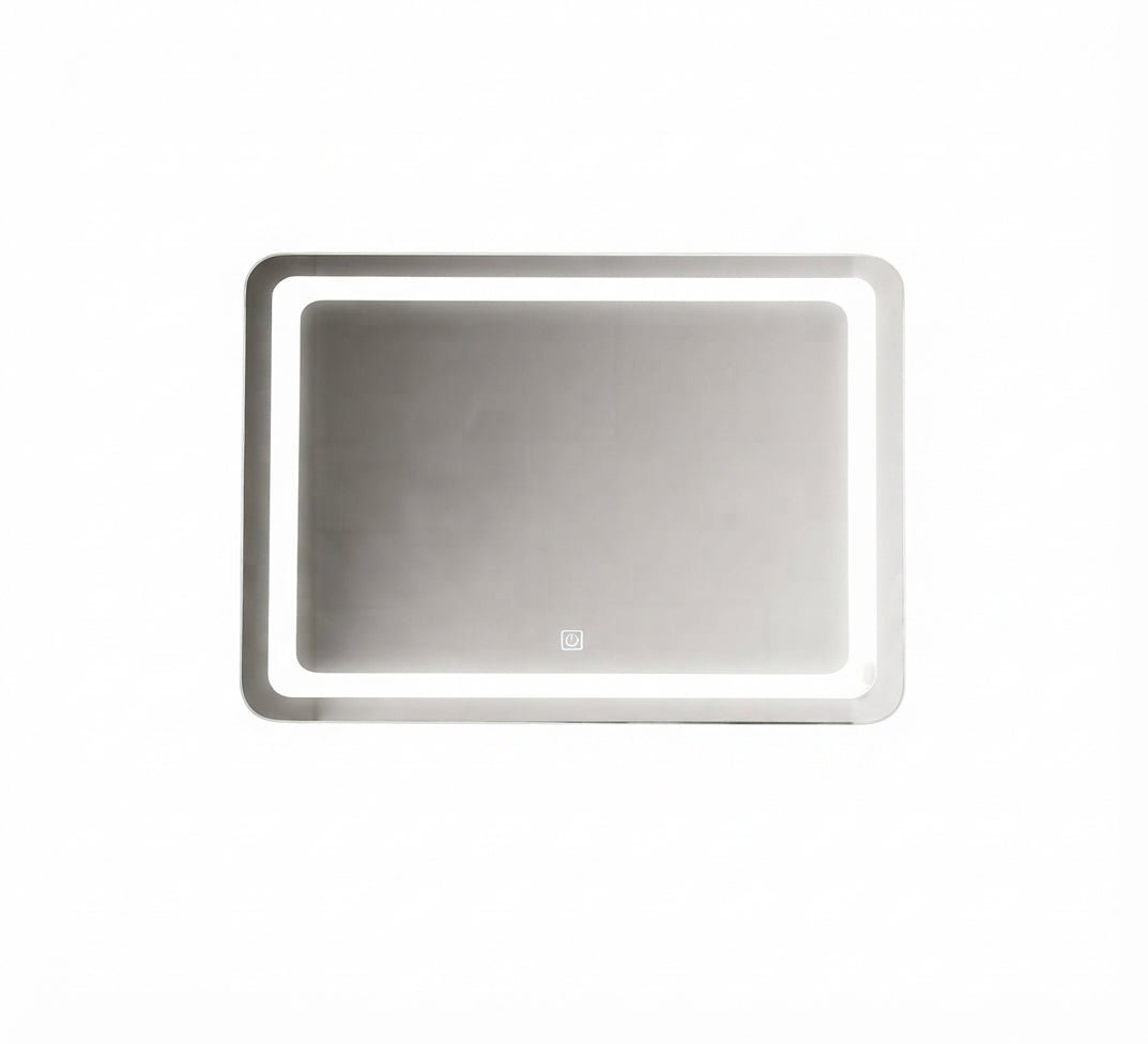 Square mirror with an illuminated frosted frame - Vitrine Furniture - Mirrors