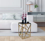 Square side table with decorations - Vitrine Furniture - Furniture