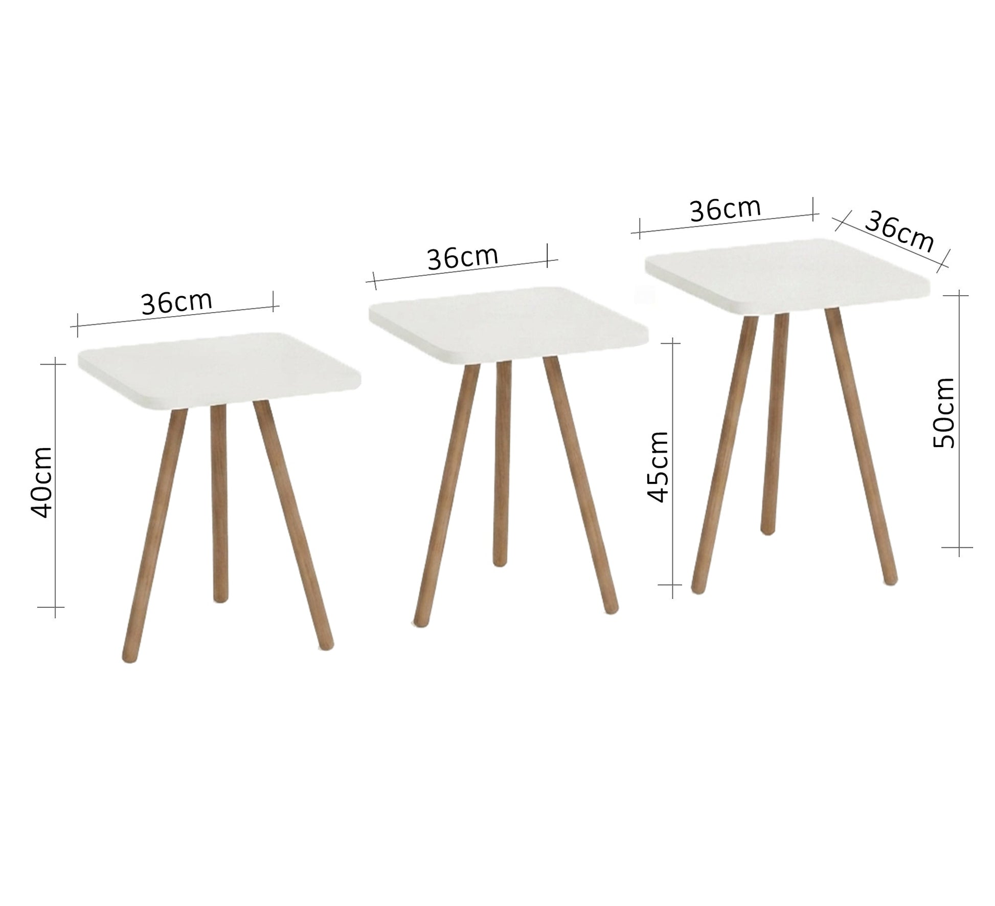 Square side tables are breathtakingly beautiful - Vitrine Furniture - Side Tables