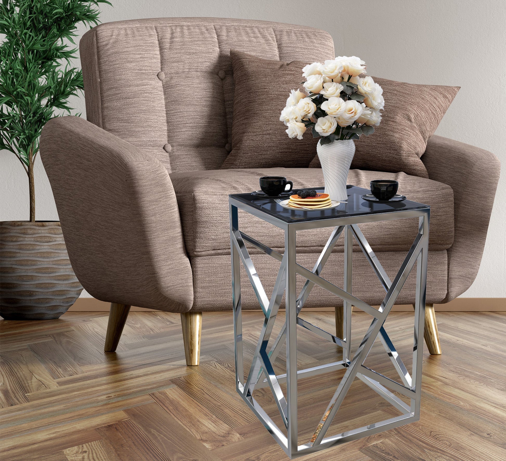 Square steel table - Vitrine Furniture - Furniture