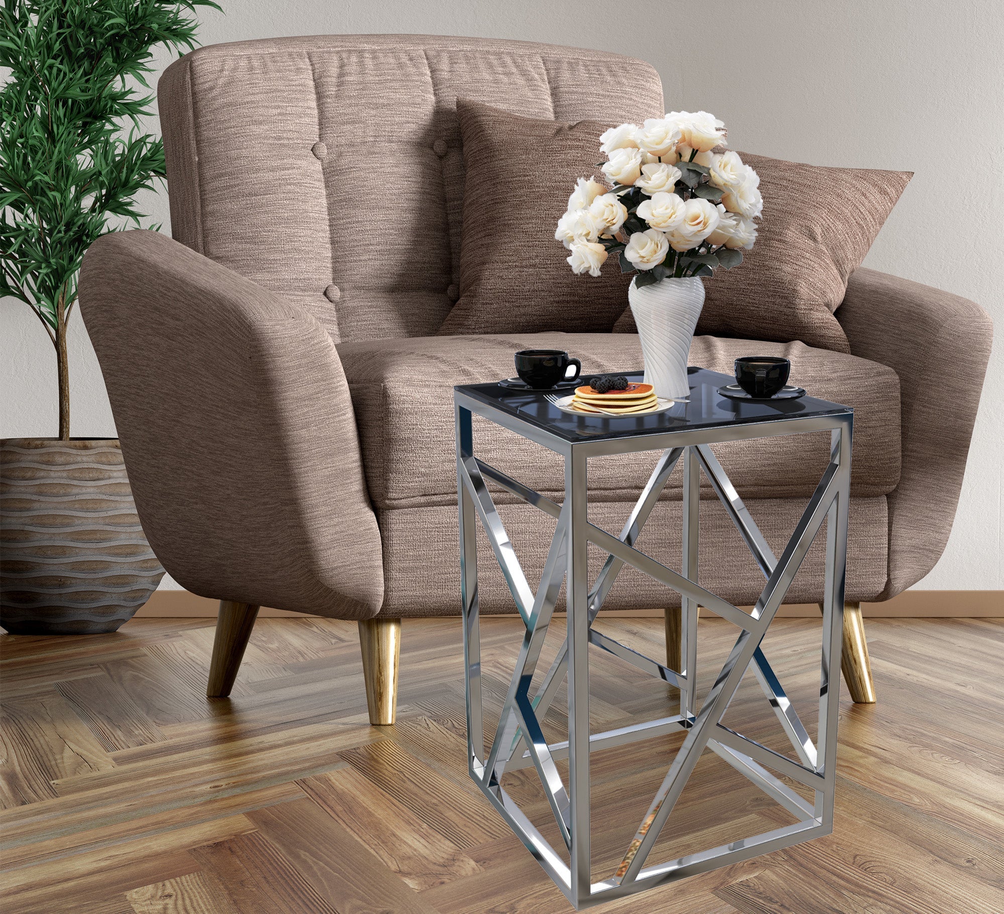 Square steel table - Vitrine Furniture - Furniture