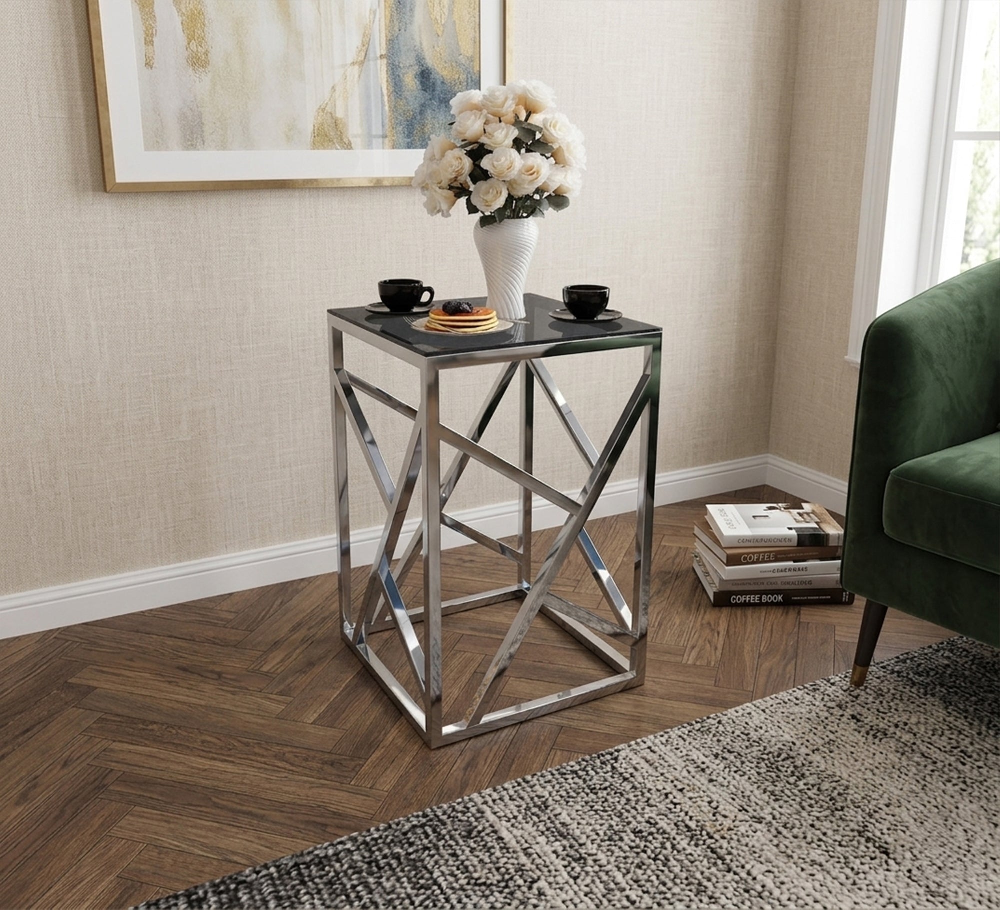 Square steel table - Vitrine Furniture - Side Tables