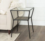 Square table with a center shelf - Vitrine Furniture - Furniture