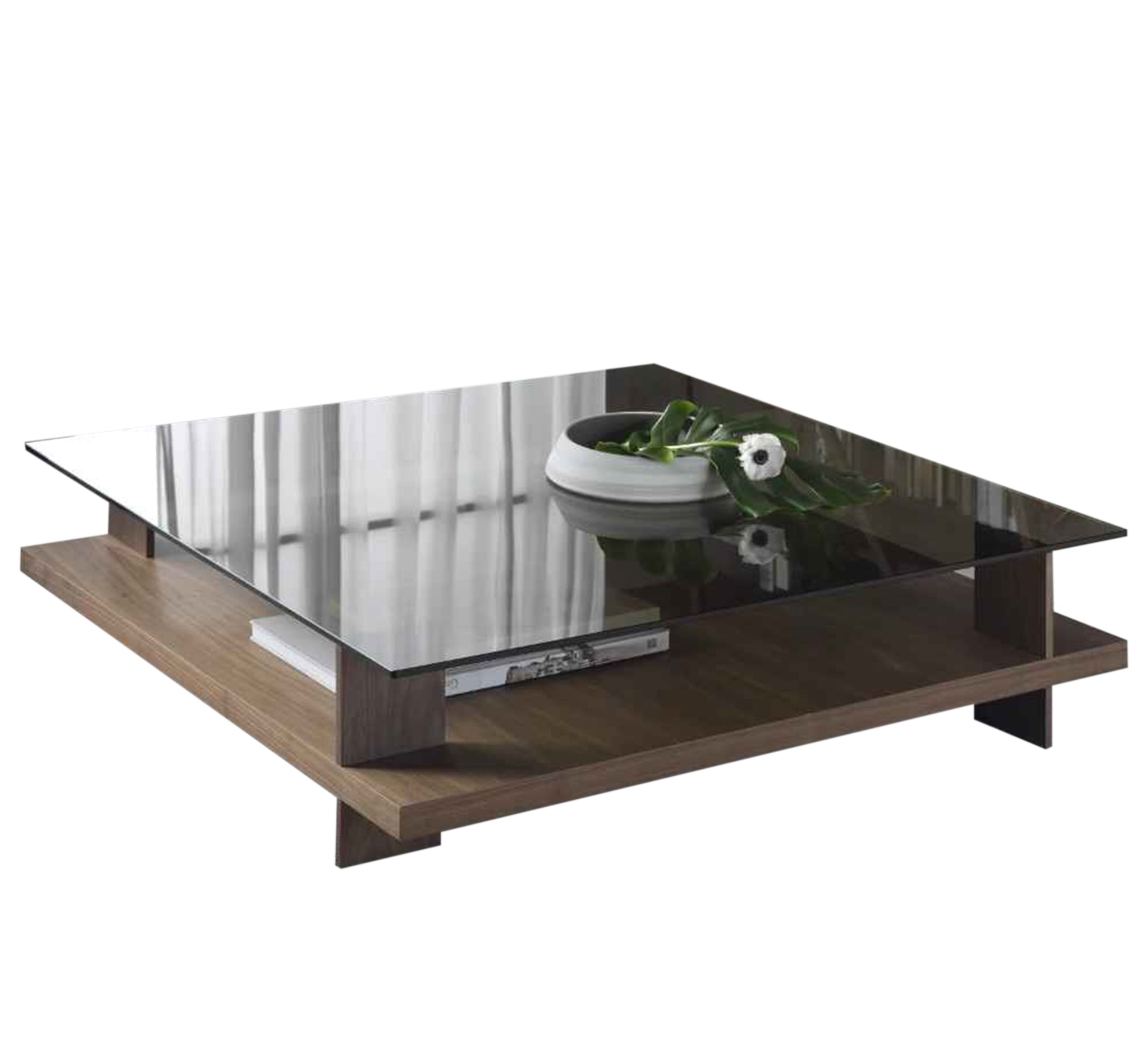 Square table with glass top - Vitrine Furniture - Furniture