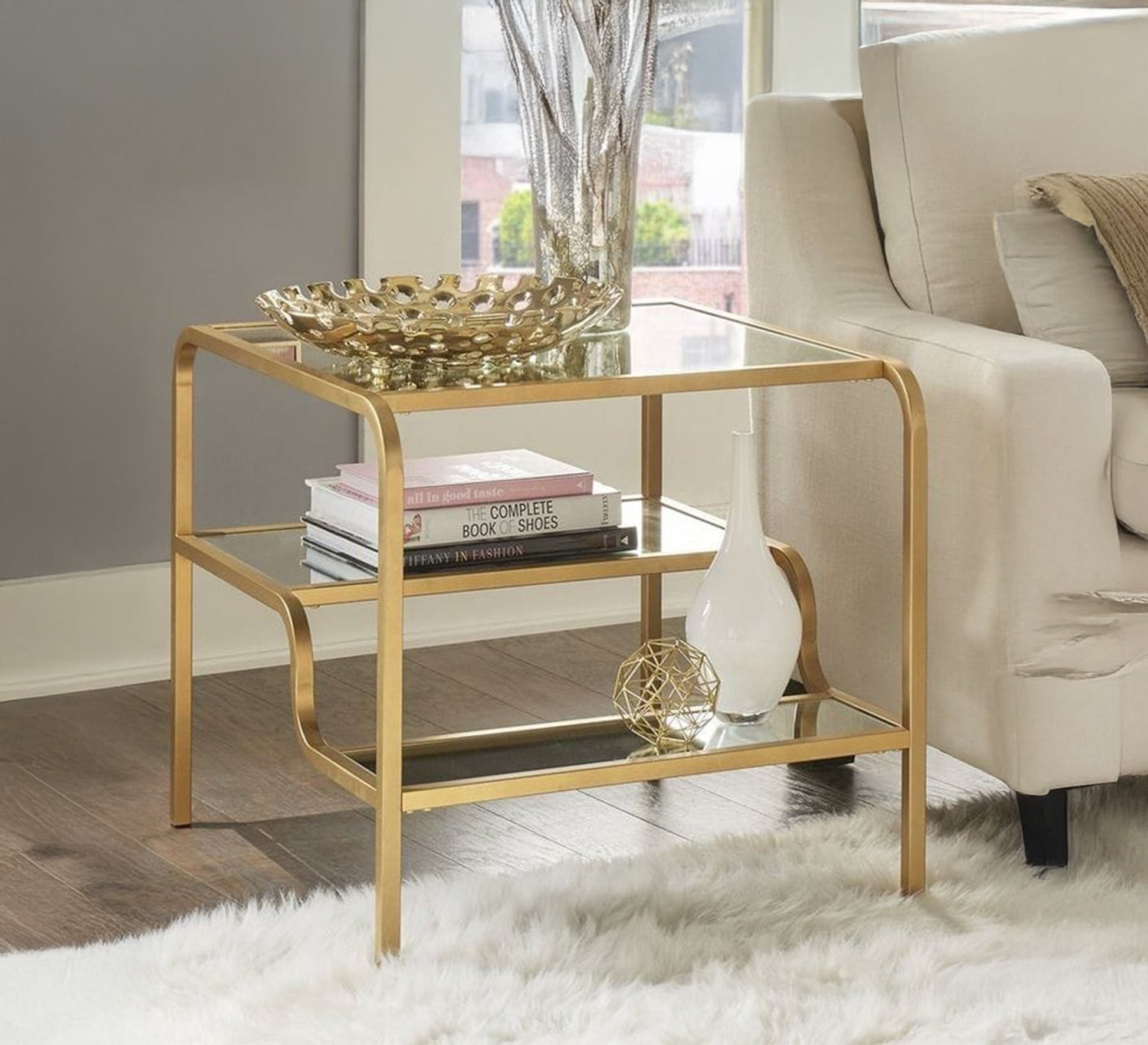 Square table with three tiered tops - Vitrine Furniture - Furniture