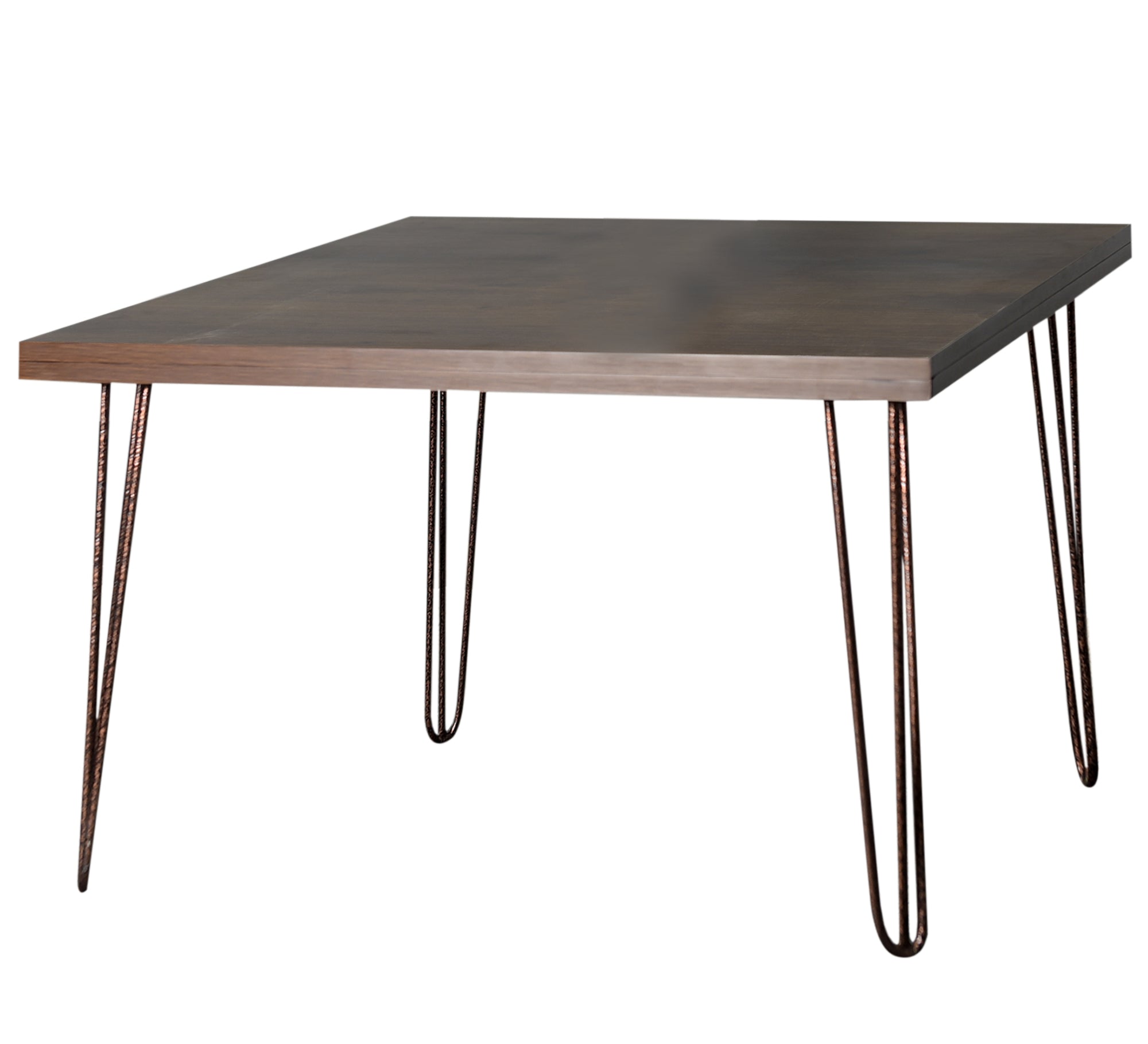 Square wooden table with metal legs - Vitrine Furniture - Furniture