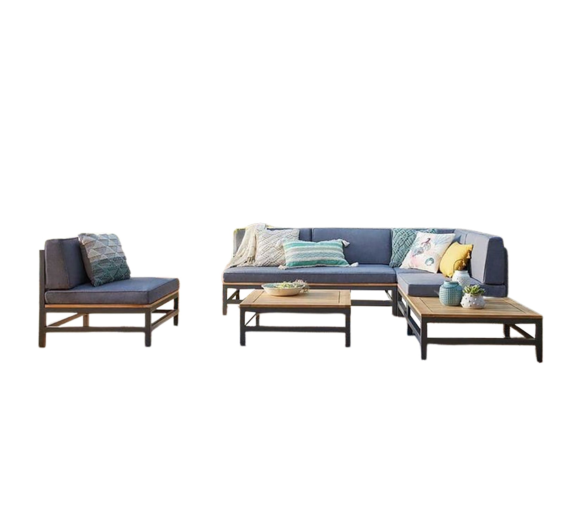 Steel corner seating set - Vitrine Furniture - Outdoor Products